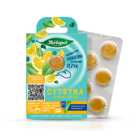 Lemon and eucalyptus - flavoured refreshing lozenges