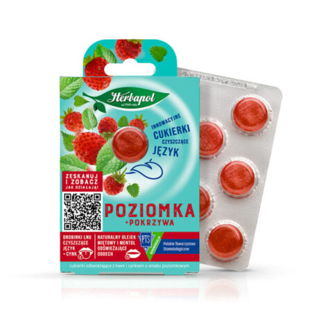 Wild strawberry and nettle - flavoured refreshing lozenges