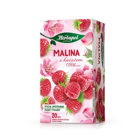 Herbaciany - Herbata Malina z kwiatem róży