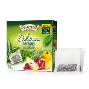 Big-Active – Green tea with quince and pomegranate - 40 bags
