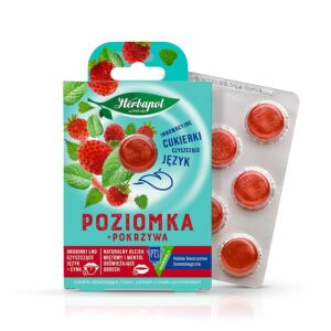 Wild strawberry and nettle - flavoured refreshing lozenges