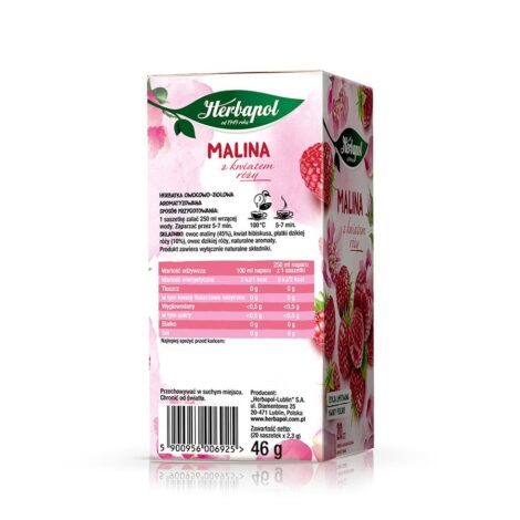 Herbaciany - Herbata Malina z kwiatem róży