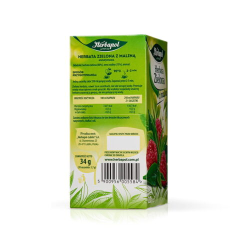 Herbapol - Herbata zielona z maliną