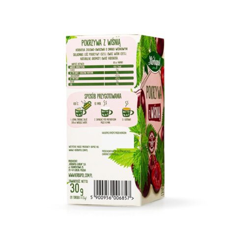 Herbapol - Herbata ziołowa Pokrzywa z wiśnią