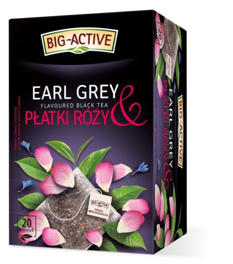 Big-Active - Herbata czarna - Earl Grey i płatki róży