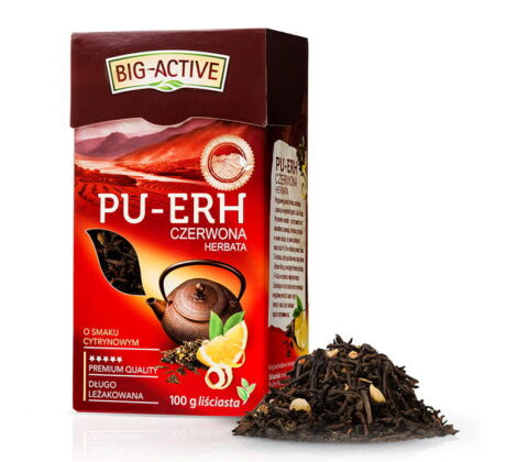 Big-Active - Pu-Erh - Herbata czerwona o smaku cytrynowym (liściasta)