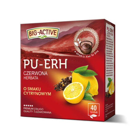 Big-Active - Pu-Erh – Lemon-flavoured express red tea (40 bags)