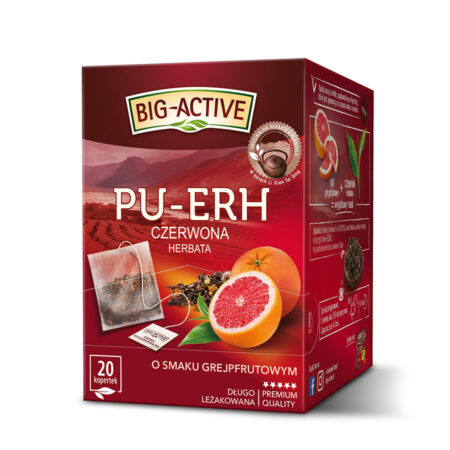 Big-Active - Pu-Erh - Herbata czerwona o smaku grejpfrutowym 20 tb (ekspresowa)