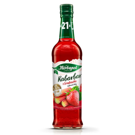 Rhubarb and strawberry dietary supplement 420 ml