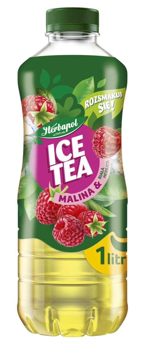 ICE TEA - Biała herbata & Malina (6 szt. x 1L)